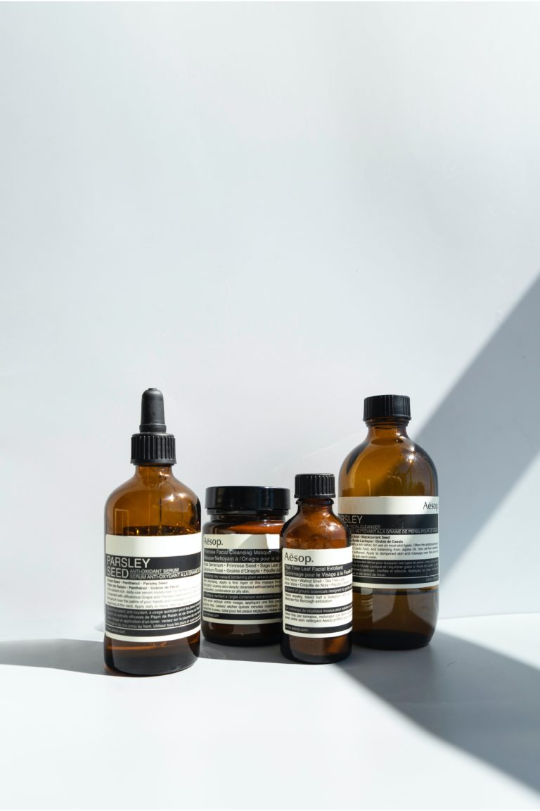 Products from luxury, B Corp Certified Skincare brand Aesop